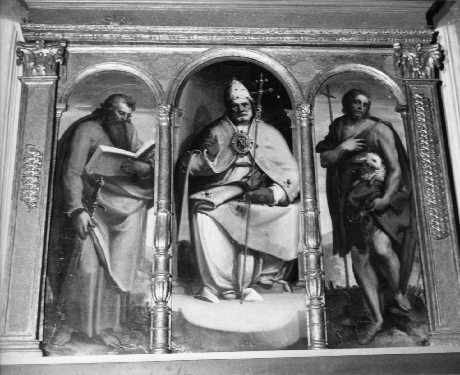 San Pietro in trono tra San Paolo e San Giovanni Battista - Varese Ligure